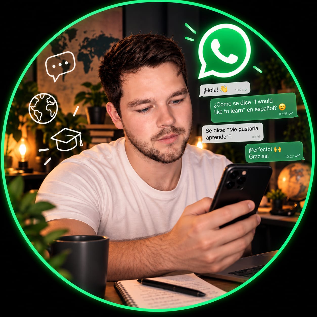 Messaging your tutor directly on WhatsApp